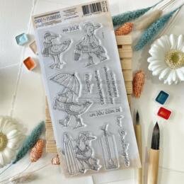 Tampon CLEAR -  LES MOUETTES - Collection SOUVENIRS D'ETE - Chou Flowers