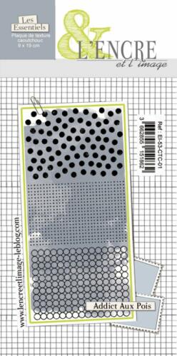 Plaque Texture Caoutchouc - ADDICT AUX POIS  - L'Encre & l'Image