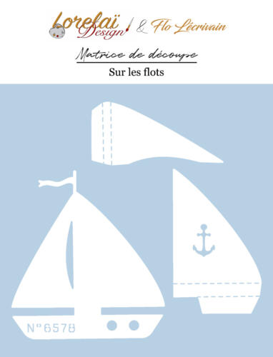 Dies Matrice de découpe -  SUR LES FLOTS - Collection ENTRE TERRE ET MER - Lorelai Design