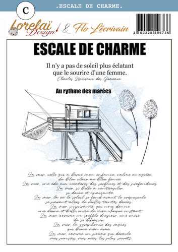Tampon Clear - ESCALE DE CHARME - Collection ENTRE TERRE ET MER - Lorelai Design