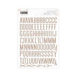 Stickers Alphabet - CARTE POSTALE - SABLE - Ateliers de Karine