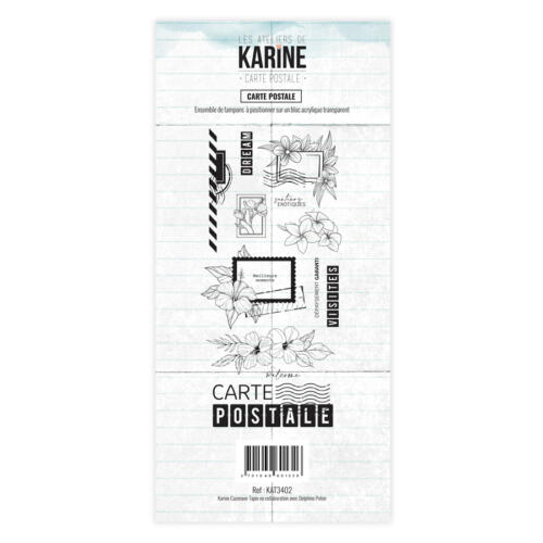 Tampons Clear - Carte Postale - CARTE POSTALE  - Les Ateliers de Karine