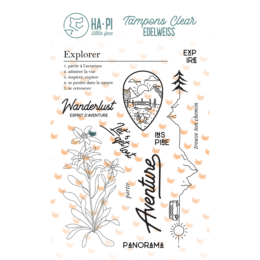 Tampon Clear - WANDERLUST - Collection Edelweiss - Ha.Pi Little Fox