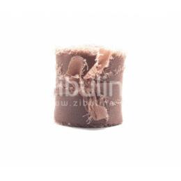 Ruban Mousseline de soie - MARRON GLACE - Zibuline