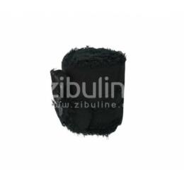 Ruban Mousseline de soie - NOIR - Zibuline