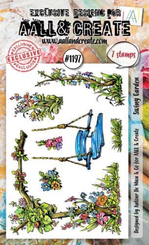 Tampon Clear Aall And Create - N°1197 SWING GARDEN