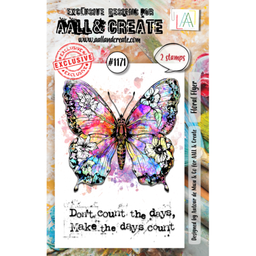 Tampon Clear Aall And Create - N°1171 FLORAL FLYER