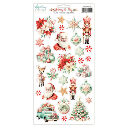 Mintay Papers - Stickers MERRY AND JOY (15x30cm)