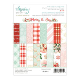 Mintay Papers - PAPER PACK 15x20cm Collection MERRY AND JOY ( thème noël )