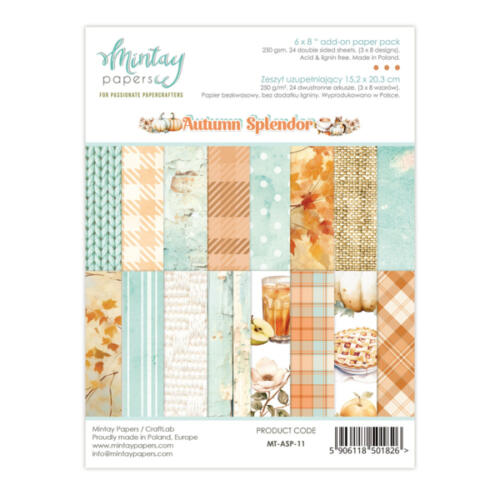 Mintay Papers - PAPER PACK 15x20cm Collection AUTUMN SPLENDOR