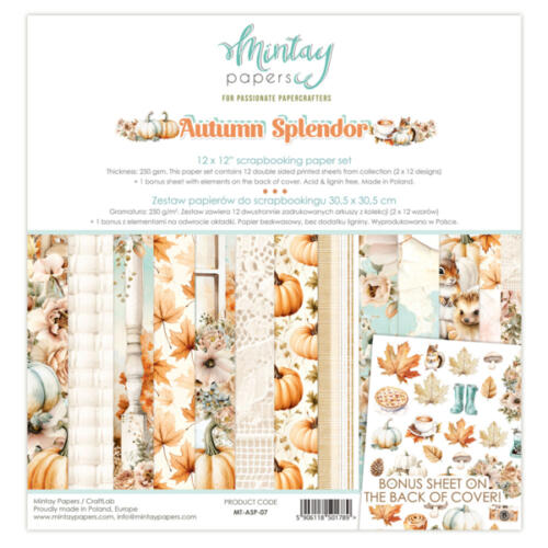 Mintay Papers - KIT PAPIERS Collection AUTUMN SPLENDOR