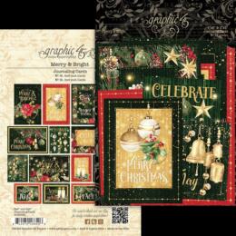 JOURNALING CARDS - Journaling Cards MERRY & BRIGHT : Collection Graphic 45