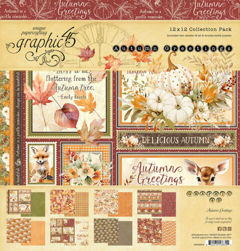 Graphic 45 - AUTUMN GREETINGS - Collection Pack 30x30