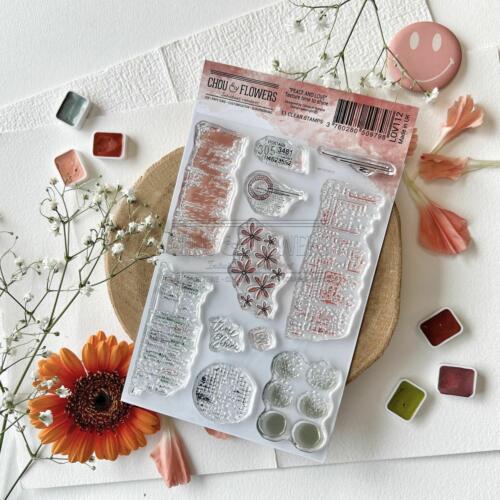 Tampon CLEAR - TEXTURE TIME TO SHINE - Collection PEACE AND LOVE - Chou Flowers