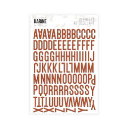 Stickers Alphabet - FAMILY - TERRACOTTA - Ateliers de Karine