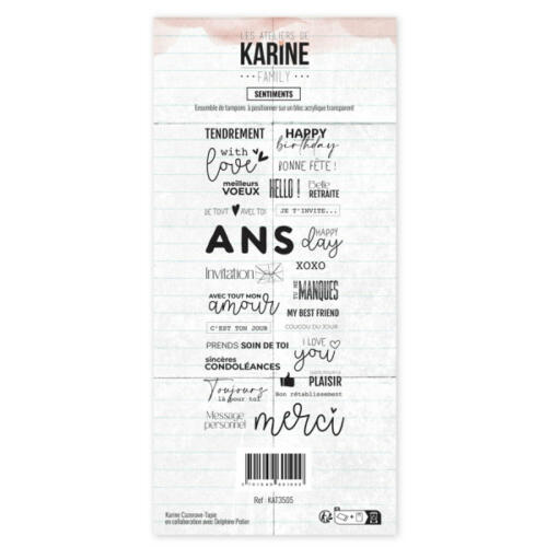 Tampons Clear - Family - SENTIMENTS  - Les Ateliers de Karine