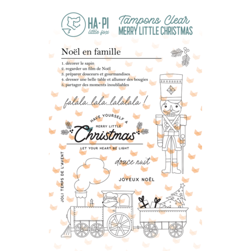 Tampon Clear Noël - NOEL EN FAMILLE - Collection Merry Little Christmas - Hapi Little Fox