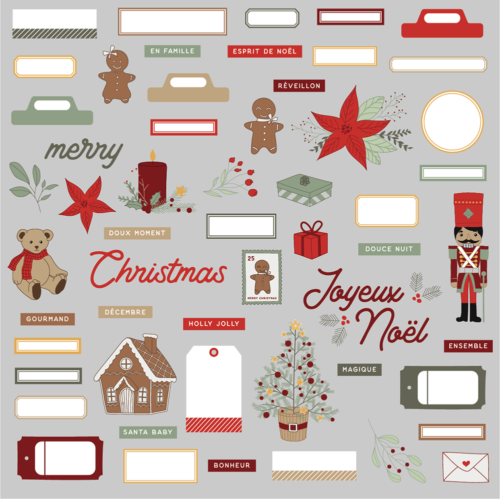 HA.PI LITTLE FOX - Die Cuts Motifs  - MERRY LITTLE CHRISTMAS - Collection Noël