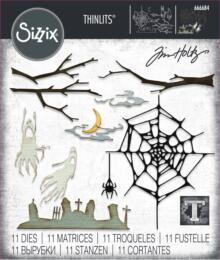 Dies SIZZIX - VAULT FREIGHT NIGHT -Nuit d'Effroi - Matrice de découpe Tim Holtz