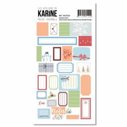 Les Ateliers de Karine - POESIE HIVERNALE - Stickers 9.7x17