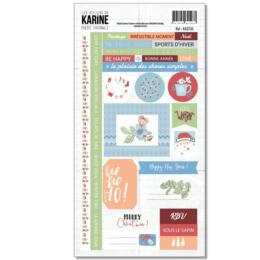 Les Ateliers de Karine - POESIE HIVERNALE -  Stickers 15x30