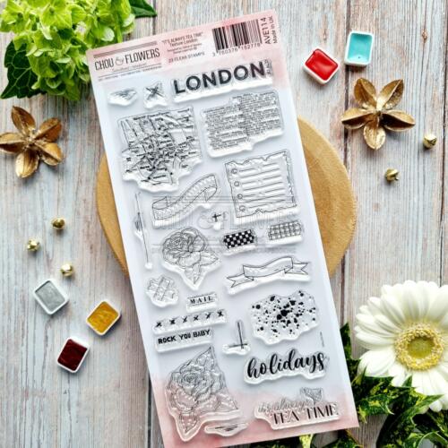 Tampon CLEAR - TEXTURE LONDON - Collection IT'S ALWAYS TEA TIME - Chou Flowers