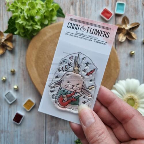 Tampon CLEAR - DOUDOU PUNK- Collection IT'S ALWAYS TEA TIME - Chou Flowers