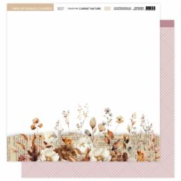 Florilèges Design - CARNET NATURE - Papier n°2 Tapis de Feuilles Cuivrées