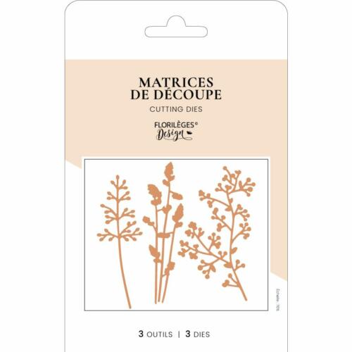 Dies Découpe Florilèges Design - Matrice découpe BRINS D'AUTOMNE - Collection CARNET D'AUTOMNE