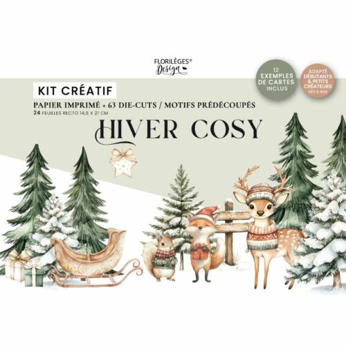 Florilèges Design - HIVER COSY  - Kit Créatifs Bloc A5