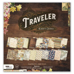 Collection TRAVELER Basic Créa - Bloc papiers Imprimés 30x30