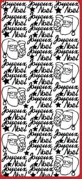 Stickers Peel Off - JOYEUX NOEL Couleur ARGENT