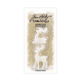 NOEL - Embellissement 3D - SALVAGED DEER - CERF en RESINE - TIM HOLTZ