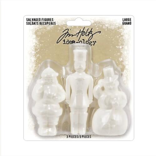 NOEL - Embellissement 3D - SALVAGED FIGURES LARGE - PERSONNAGES en RESINE - TIM HOLTZ