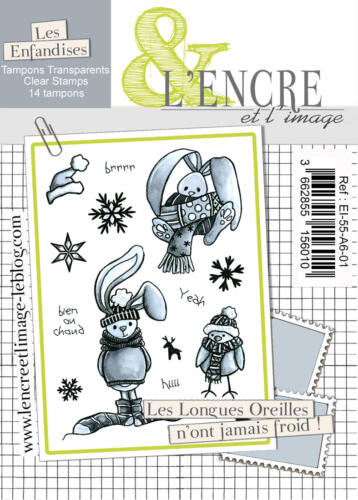 Tampon Clear - LES LONGUES OREILLES N'ONT JAMAIS FROID - Collection Les Enfandises - L'Encre & l'Image