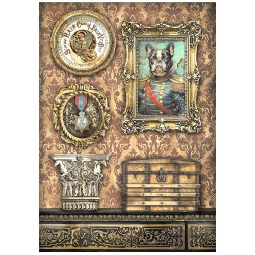 PAPIER DE RIZ -  Stampéria DFSA4956 FRAME WITH DOG Collection ALTEREGO