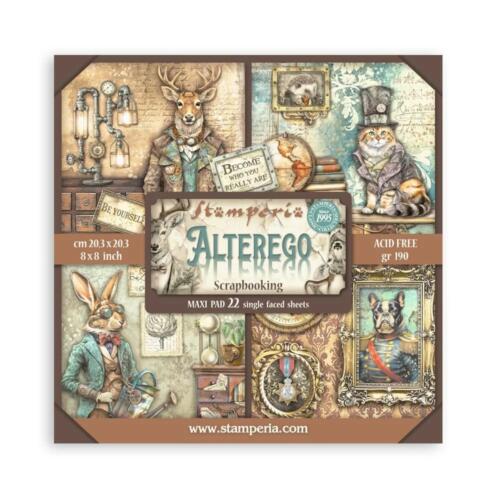 STAMPERIA - Collection ALTEREGO - Maxi Paper Pad 20.3x20.3cm