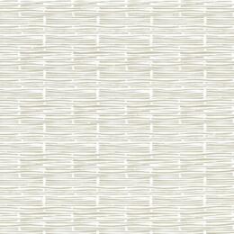 Papier Fantaisie 100% Coton - PICNIC Beige/Blanc