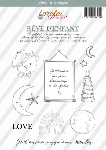 Tampon Clear - REVE D'ENFANT - Collection INSOUCIANCE- Lorelai Design