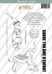 Tampon Clear - MON PETIT CLOWN - Collection INSOUCIANCE- Lorelai Design