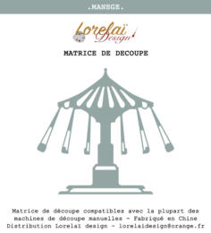 Dies Matrice de découpe -  MANEGE - Collection INSOUCIANCE - Lorelai Design