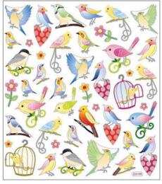 Autocollants Eté - Stickers THE BEAUTY OF BIRDS